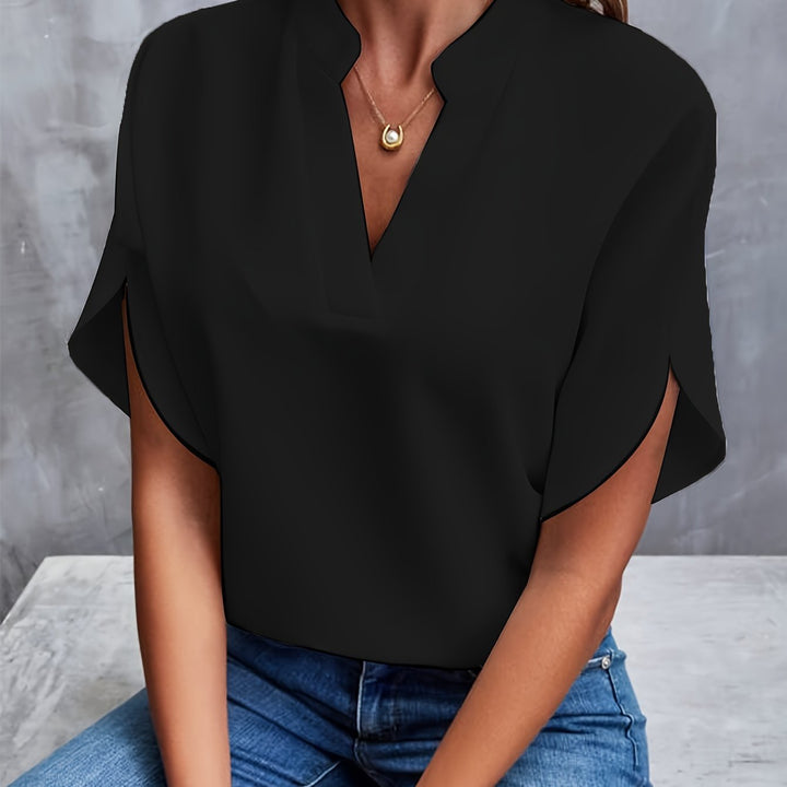 Willow™ | Elegant Solid Colour Blouse