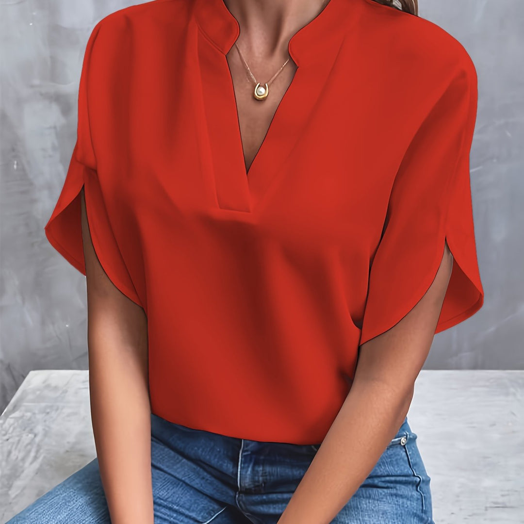 Willow™ | Elegant Solid Colour Blouse